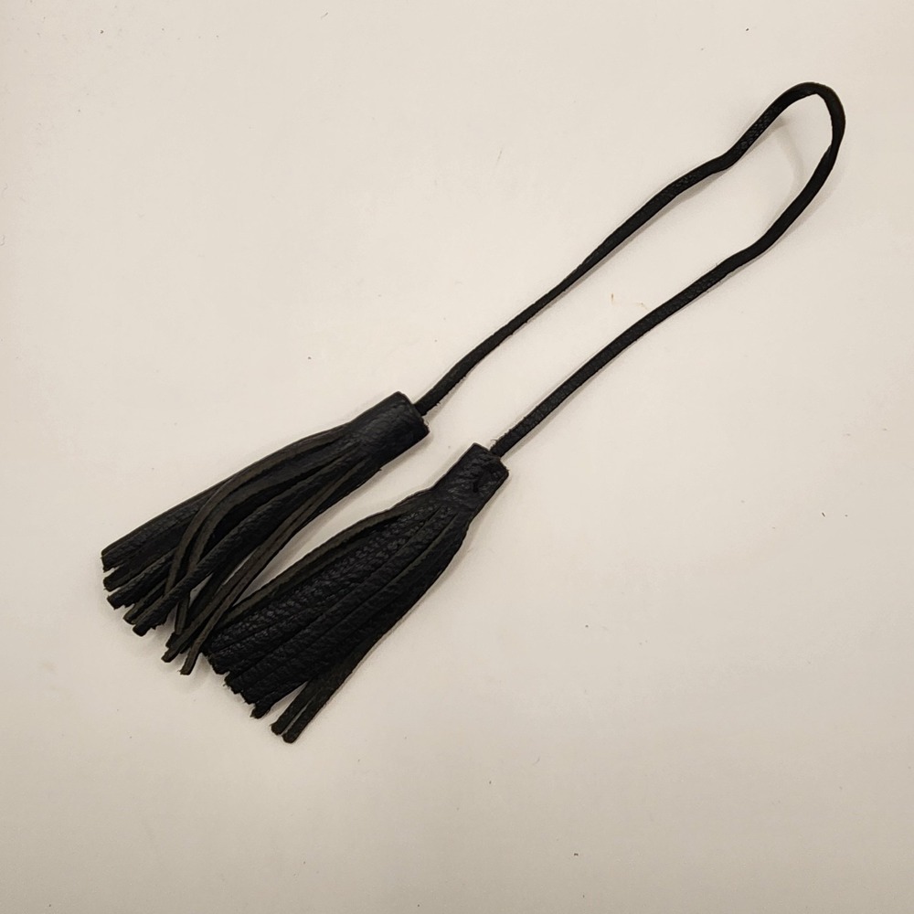 Patricia Nash Genuine Leather Tassel Set Black Replacement Purse Bag Charm
